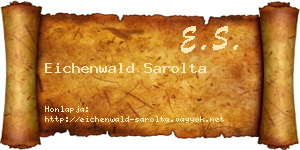 Eichenwald Sarolta névjegykártya